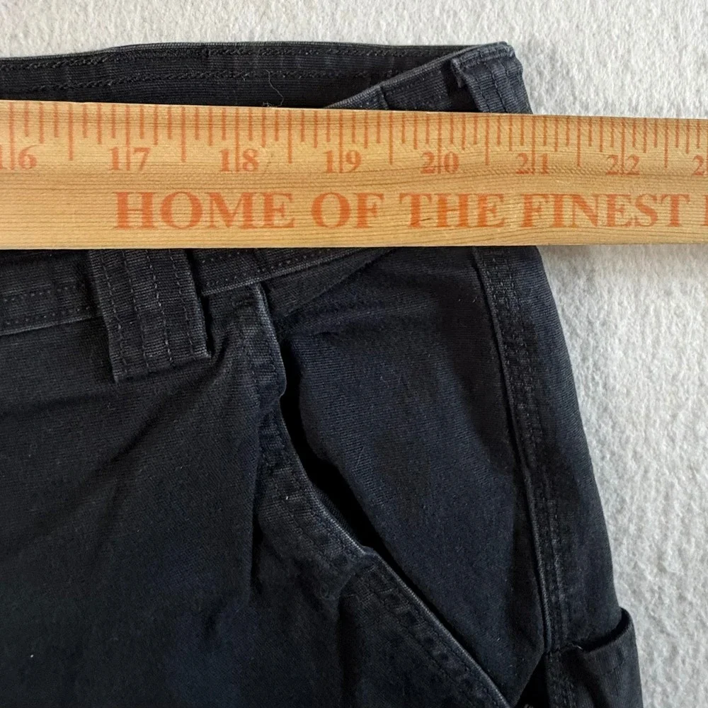 Duluth Trading Co Cargo Pants Mens 42x30 Flex Fire Hose Relaxed Fit Black